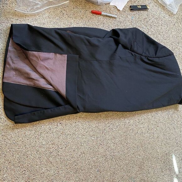 Y2K Jack Victor Classic Powell SPJ Wool Blazer Suit Jacket Sport Coat Black 52PL - Picture 11 of 14